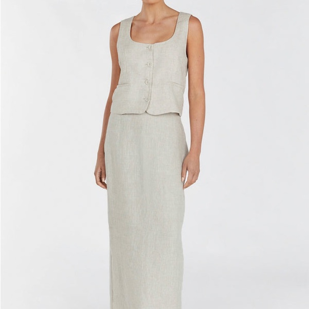 DISSH Natural Linen Skirt